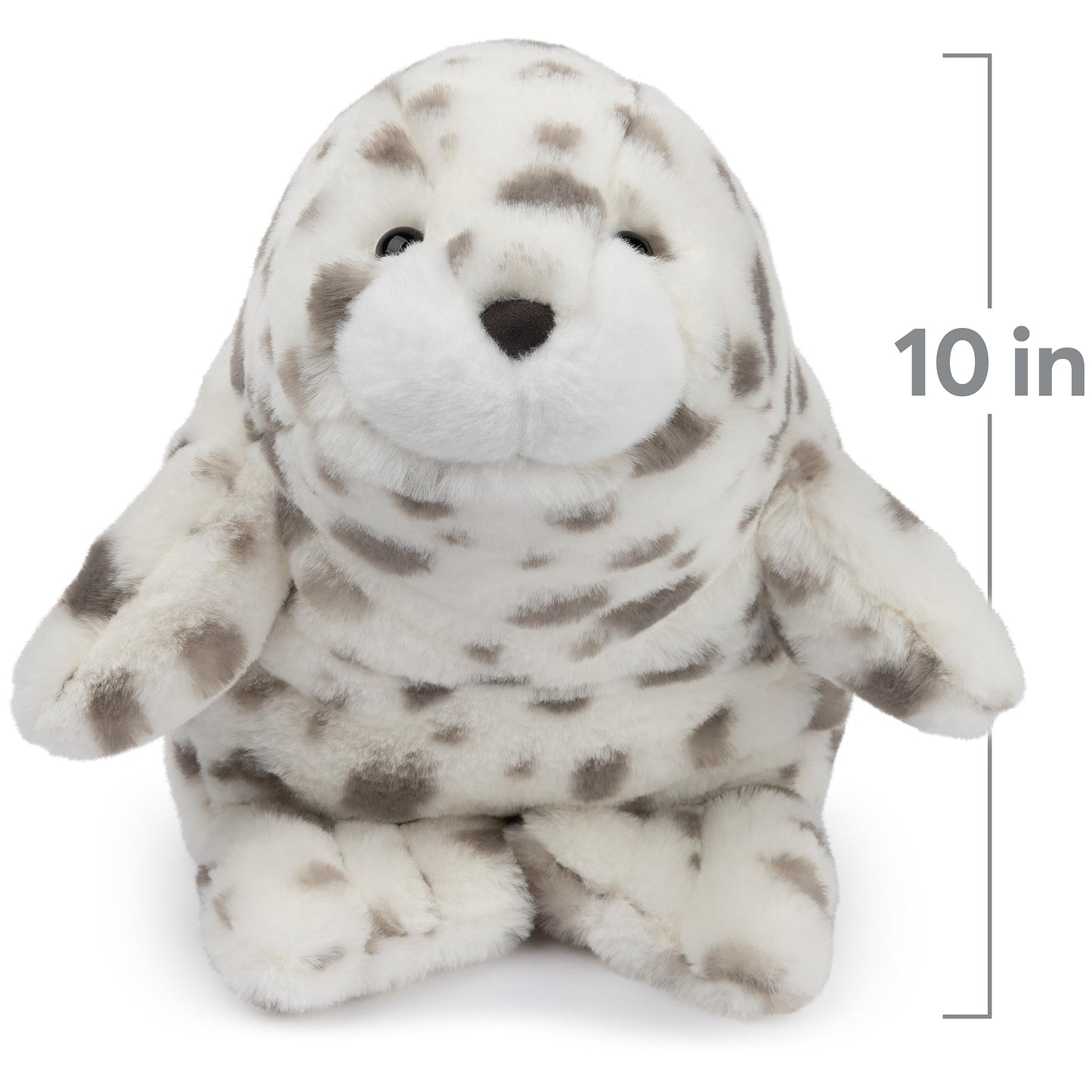 GUND Nuri Leopard Seal Plush Stuffed Animal, 10" White/Gray, High Quality Materials, Ages 1 and Up, Model 6067461