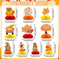 DTOFOOT Fall Party Decorations,10 Pcs Fall Table Decorations Centerpieces Fall Table Centerpieces for Thanksgiving Table Decor F