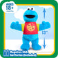 Just Play Sesame Street Cookie Monster Plushie, 13-inch, Blue, Fabric, Model 57652, Kids Toy for Ages 18 Months