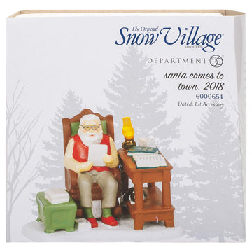 Department56 Department 56 Original Snow Santa Comes To Town 2018 Village Figures