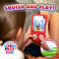 Sky Castle GooGames Hand-Held Water Game - Medium Non-Toxic Glitter Fun, Refillable with 3 Game Cards, Color: Gems, Model: GG502