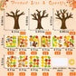 80UncleKimby 32 Pack Thanksgiving Crafts for Kids Tree of Thanks Make Your Own Thanksgiving Tree Hanging Ornament Fall Activity