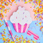 Sosation 15.7' Cupcake Piñata For Birthday Party Supplies With Stick, Blindfold And Confetti For Kids Girls Baby Shower Candy Donut Ice Cream Piñata Party Supplies Party Decoration Prop(Cute)