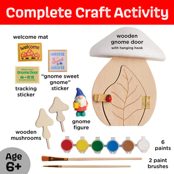 Creativity For Kids Gnome Garden Door - Painting Arts And Crafts For Boys And Girls, Kids Activities For Ages 6-8+