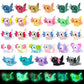 Ggstddup 29 Pcs Luminous Mini Resin Axolotl Glow In The Dark Little Tiny Resin Figurines Axolotl Bulk For Diy Garden Dollhouse B