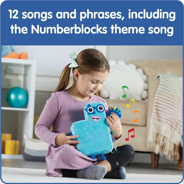 Hand2Mind Sing-Along Numberblock Five, Music Toys, Numbers For Toddlers, Preschool Learning Math Toys, Light Up Stuffed Animal Plushies, Counting Blocks, Kids Birthday Gifts, Easter Basket Stuffers