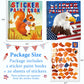 Omgouue 2Pcs 4Th Of July Patriotic Crafts For Kids Ages 4-8 Sticker Paint Books Gift Party Create 20 Pictures（Sticker Sheets Are Separate）