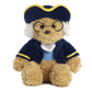 Aurora® Snuggly Ben Franklin Bear Stuffed Animal - Comforting Companion - Imaginative Play - Brown 10 Inches