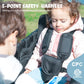 Easyego Stroller Wagon For 2 Kids With Rain Cover, Foldable Wagons Carts Featuring High Seats With 5-Point Harnesses, Easy-Acces