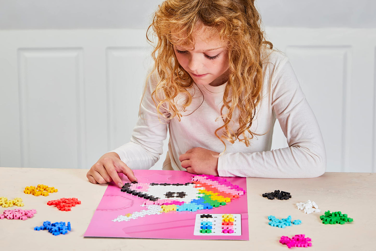 Plus Plus - Puzzle By Number Unicorn Of 250 Pieces - Building Set - Pp3929