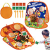 Thanksgiving Bean Bag Toss Games For Kids, Football Turkey Double-Sided Collapsible Cornhole Board Thanksgiving Games Toys For B