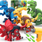Dinosaur Toys for 3, 4, 5, 6, 7 Year Old Boys, Take Apart Toys with Electric Drill for Kids, STEM Educational Construction Build