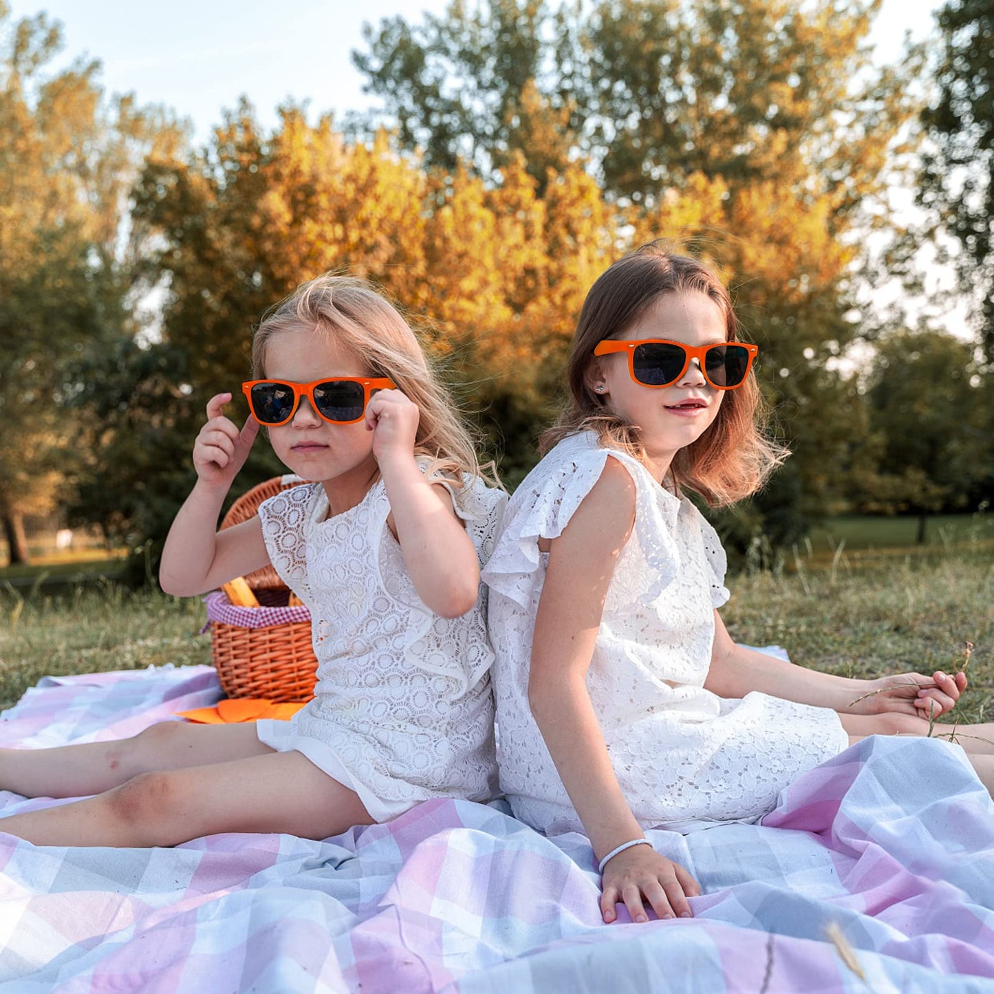 Miahart 24 Pack Kids Sunglasses Party Glasses Bulk Goody Bag Fillers For Boys And Girls Birthday Party Summer Party Supplies, Or