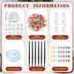 Beeveer 30 Sets Christmas Gingerbread House Suncatchers Window Art Kits, DIY Suncatchers Bulk Crafts Paint Your Own Window Ornam