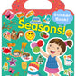 Benresive Reusable Sticker Book For Toddlers 2-4 Years, Fun Travel Stickers For Kids, Waterproof Sticker Books For Toddlers 1-3, Crafts Activities For Todddlers 1-3 2-4 3-5 - Season