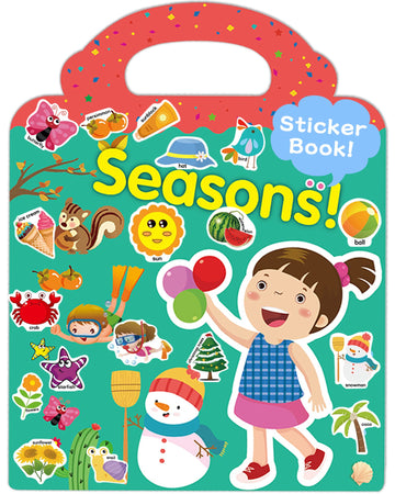 Benresive Reusable Sticker Book For Toddlers 2-4 Years, Fun Travel Stickers For Kids, Waterproof Sticker Books For Toddlers 1-3, Crafts Activities For Todddlers 1-3 2-4 3-5 - Season