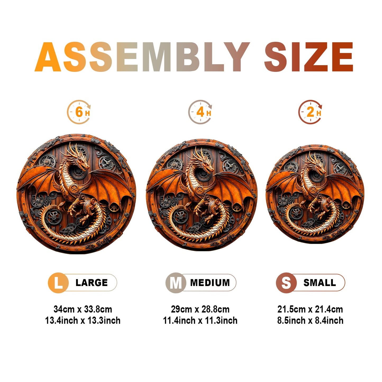Wooden Dragon Puzzles - Unique Shaped Wooden Jigsaw Puzzles for Adults - Mechanical Dragon Wooden Puzzles - Animal Wooden Puzzle