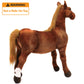 TigerHart 3 Foot Plush Pony - Thoroughbred Horse Stuffed Animal, White, Foam-Wrapped Wires