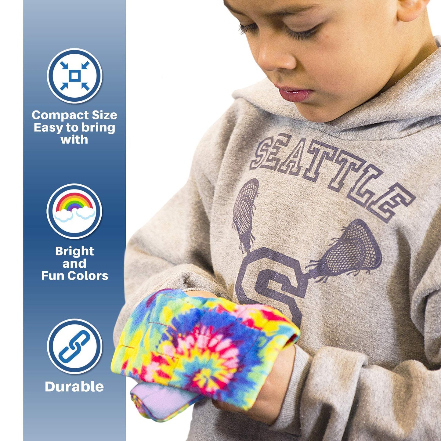 LakiKid Fidget Marble Maze Mat - Marble Fidget Toy & Tactile Sensory Items for Classroom, Sensory Mat for Learning & Focus Toys