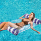 2-Pack Swimming Pool Float, Multi-Purpose Inflatable Pool Hammock (Saddle, Lounge Chair, Drifter), Water Hammock Lounge, (Navy B