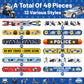 Yymymgj 48Pcs Police Party Favors Police Slap Bracelets Police Bracelets Wristbands For Police Themed Birthday Party Supplies Gi