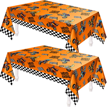 Dirt Bike Birthday Party Decorations Tablecloths Motorcycle Table Covers Dirt Bike Theme Table Covers Checkered Racing Baby Show