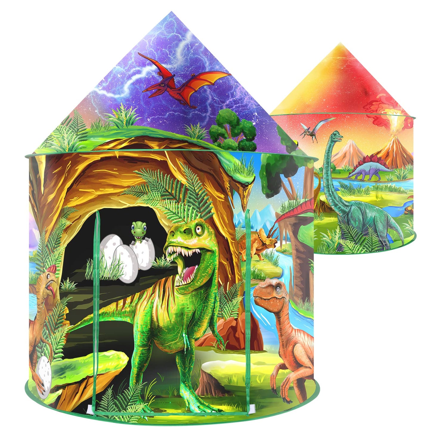 Willingheart Dinosaur Kids Play Tent Boys Girls Indoor Outdoor Pop Up Tents Foldable Toddler Baby Playhouse Child Playroom Children'S Pretend Party Toy Fort House Birthday Gift Camping Games Supplies