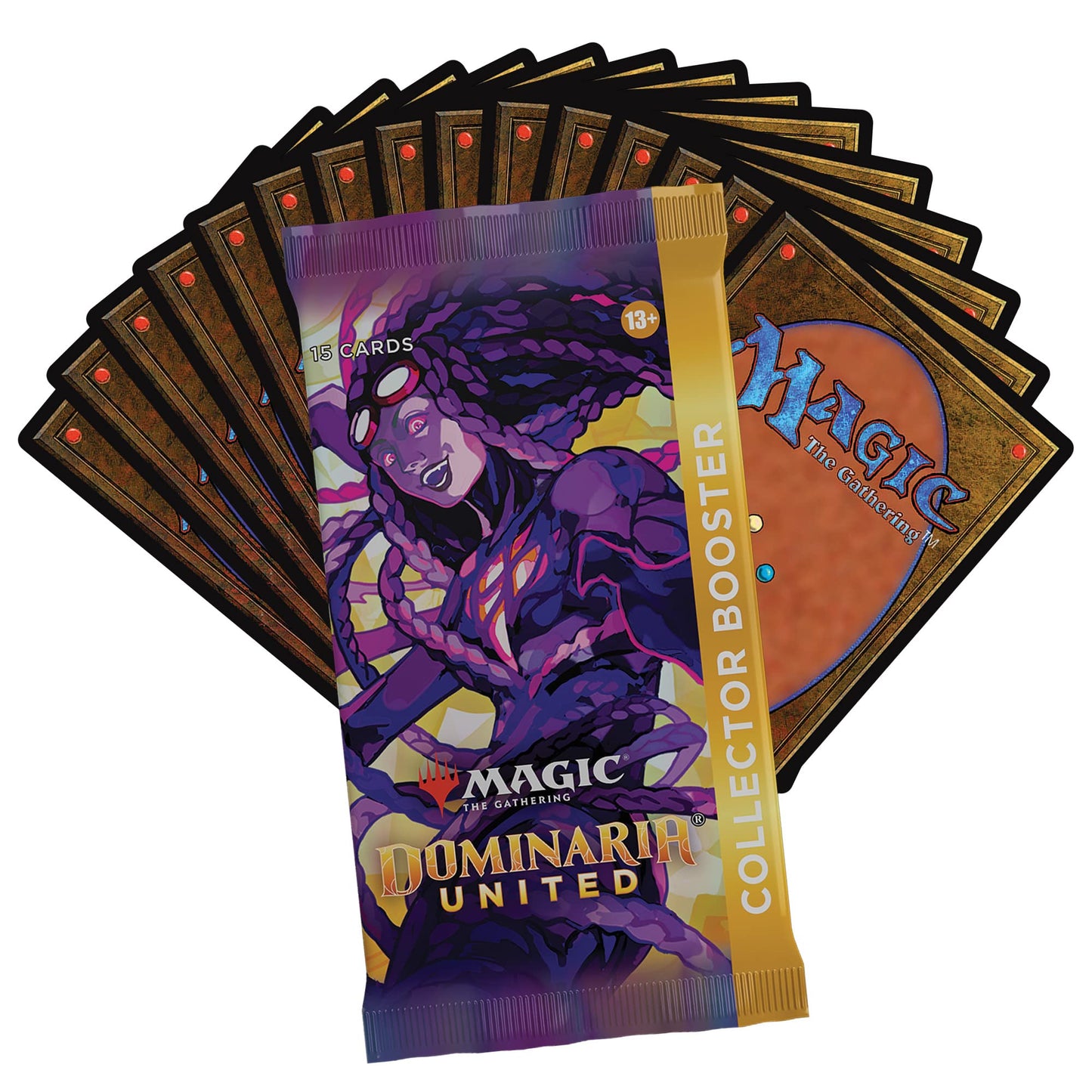 Magic The Gathering Dominaria United Collector Booster Box - 12 Packs + Topper Card, Purple, Model C97170000, 181 Magic Cards
