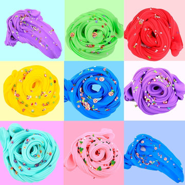 7 Pack Butter Slime, Cake Slime for Party Favor, Scented Slime for School Prizes, Gift Exchange, Basket Fillers, Soft Stretch No