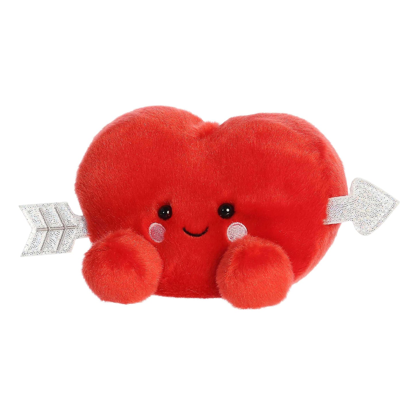 Aurora Adorable Palm Pals Paolo Cupid Heart Stuffed Animal - Pocket-Sized Play - Collectable Fun - Red 5 Inches