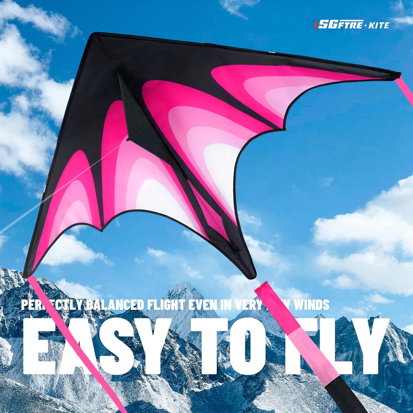 Sgftre Delta Kite Easy To Fly Outdoor Kite For Boys And Girls, Sturdy & Durable High-Altitude Flying, Perfect, Great For Outdoor