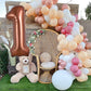 Toniful 40 Inch Coffee Brown Large Numbers Balloon 0-9 Birthday Party Decorations,Big Chocolate Number 1 Foil Balloon Digital 1