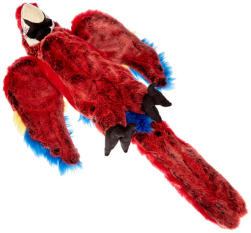 Folkmanis Scarlet Macaw Hand Puppet, Red, Blue, Yellow, Black, 1 Ea