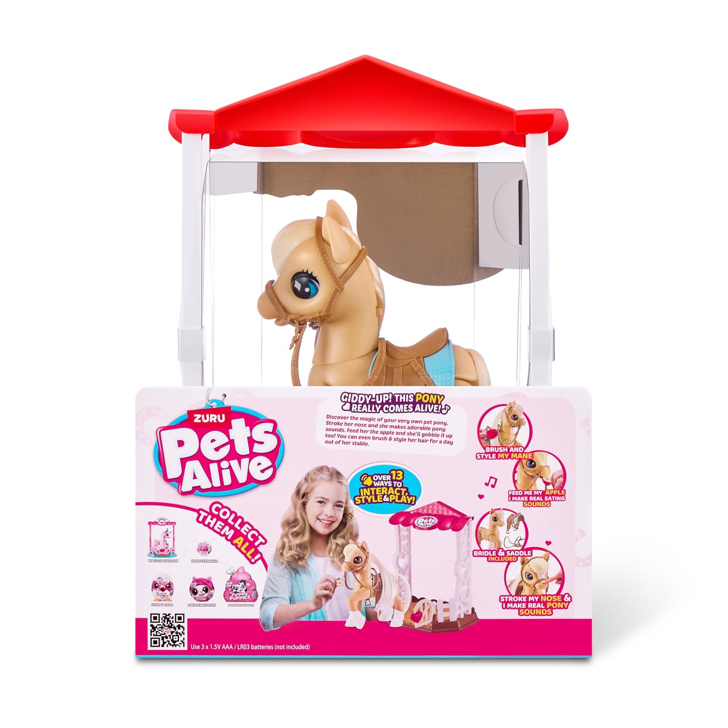 Pets Alive My Magical Pony And Stable Battery Powered Interactive Robotic Toy Playset By Zuru