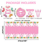 98 Pieces Two Sweet Donut Birthday Party Supplies For 24 Guests Girls Donut Tableware Set Baby Girl 2Nd Birthday Donut Plates Napkins Tablecloth Party Decorations Table Cover Dinnerware Party Favors