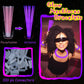 Ilhsty 100 Pcs 8'' Purple Glow Sticks Glow Necklaces In The Dark Party Favor Supplies Bright Glowsticks Bulk With Accessories Fo