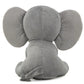 Kinrex Elephant Stuffed Animals – Stuff Animal Plush Toy For Babies Girls Boys, Elephants Plushie Teddy Bear Toys For Birth Stats Baby Shower Infant Newborn Boy & Girl, Gray Measures 9 Inches