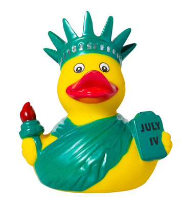 Artisan Owl New York City Souvenir 4'' Yellow Rubber Duck (Statue Of Liberty Rubber Duck)