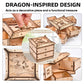 3D Wooden Puzzle Mechanical Treasure Box of Dragon  DIY Model Kits and 3D Puzzles for mature-themeds  Unique Wooden Puzzle for mature-themeds  Hobbies Projects mature-themed Building Sets Gift for Women and Kids