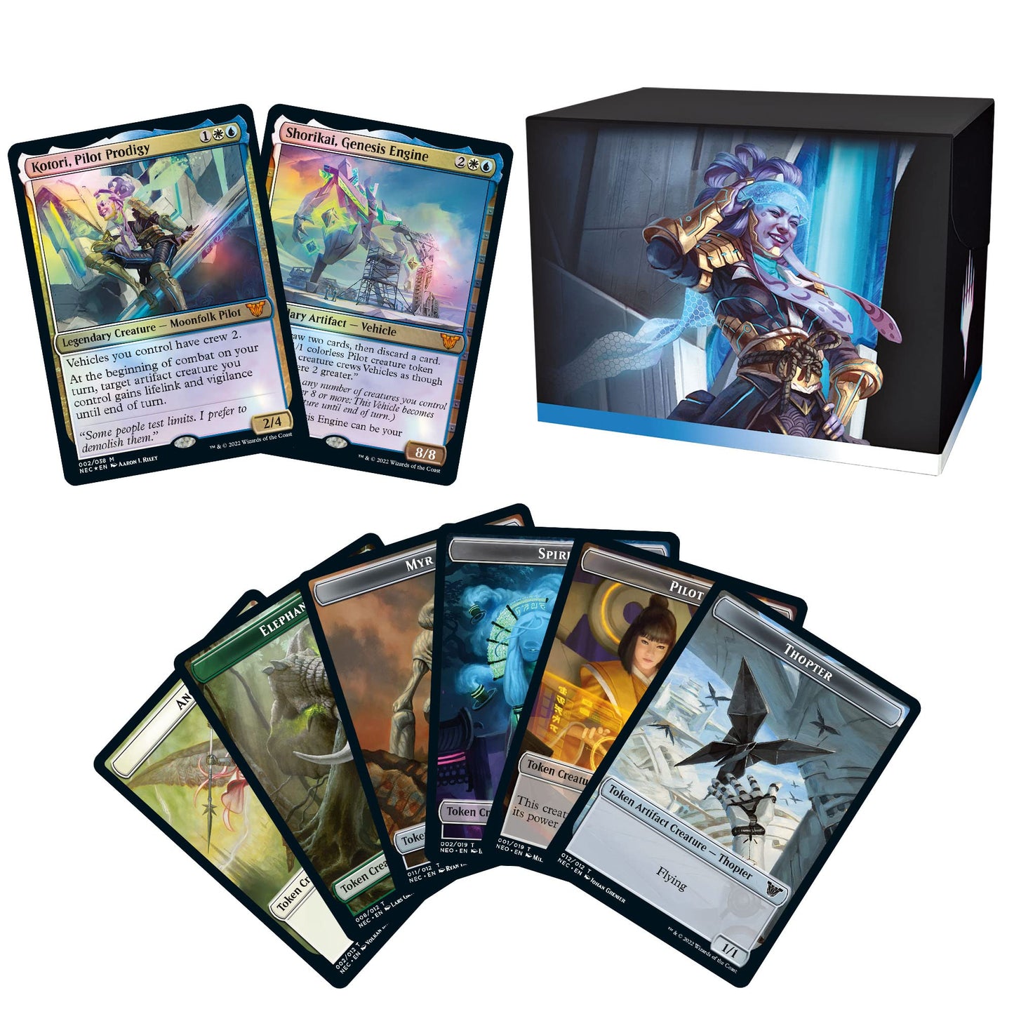 Magic: The Gathering Kamigawa Commander Deck – Buckle Up, White-Blue, Model C92090000, Paper Material