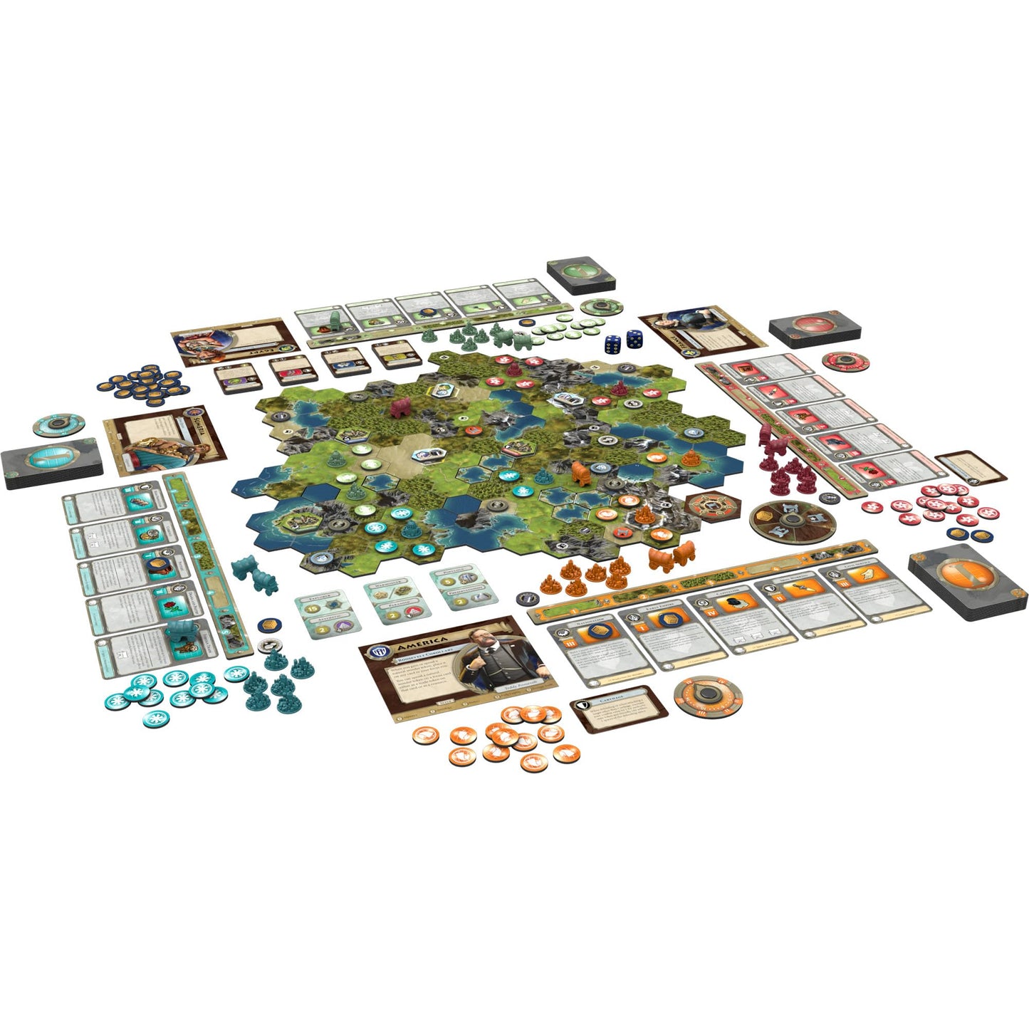 Asmodee Civilization: A New Dawn Board Game, Strategy Game for 2-4 Players, Ages 14+, Medium Size, Paper Material