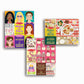 Melissa & Doug Sticker Pads 3-Pack - Sweets and Treats, Make-a-Face Fashion, and Make-a-Meal - FSC Certified
