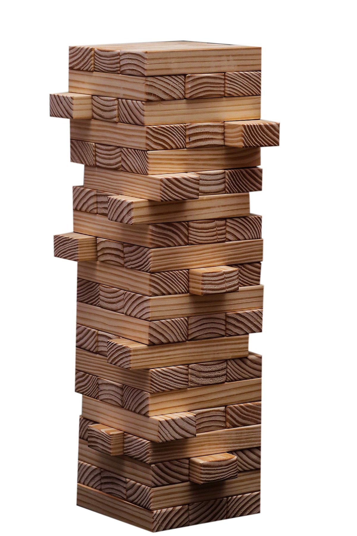 Shy Shy LetS Touch The Sky Wooden Building Block Game Tumbling Tower Timber Tower Balancing Game Construction 60 Piece Blocks