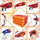 EKIND 9.5cm Foam Darts Compatible for Nerf advanced Mega Series 36-Dart Refill Pack (Red)