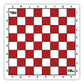Bobby Fischer Tournament Roll Up Travel Chess Board - 20 Inches - Mousepad Style With Red Squares By We Games