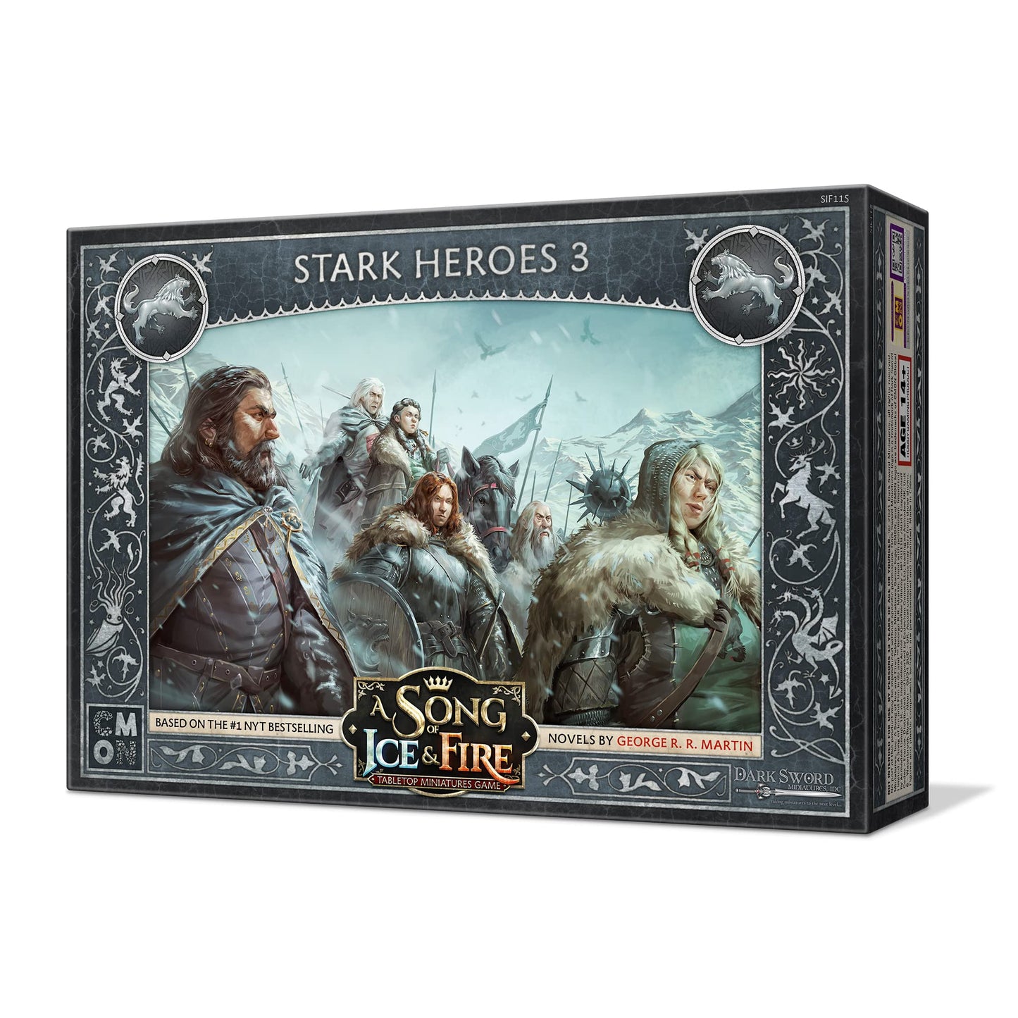 Cmon A Song Of Ice And Fire Tabletop Miniatures Game Stark Heroes Iii Box Set - Expand Your Forces With Iconic Stark Heroes! Str