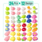 Mr. Pen- Easter Squishy Toys For Kids, 48 Pack, 24 Designs Of Easter Squishies For Kids