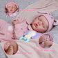 Milidool Lifelike Reborn Baby Dolls Girl-20 Inch Baby Soft Body Realistic Newborn Full Vinyl Body Sleeping Real Life Baby Dolls