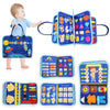 Busy Board for 1 2 3 4 Year Old Toddler Montessori Busy Book Sensory Learning Toys for Boys Girls Preschool Toy Birthday Idea Gi