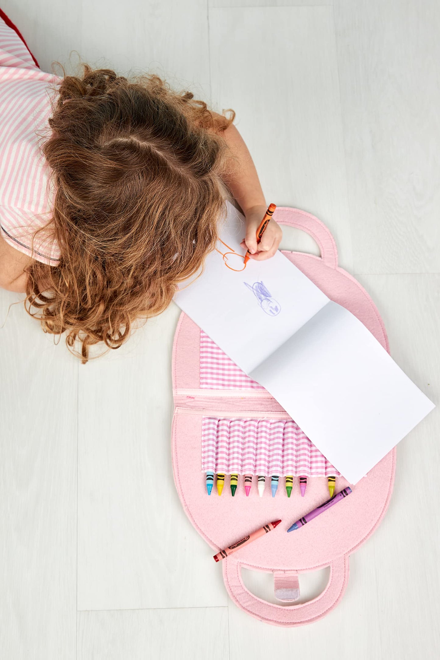 Mud Pie, Rainbow Girl Art Portfolio and Crayon Set